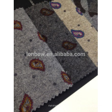 Paisley impresso tecido de lã personalizado tecido fantasia tweed